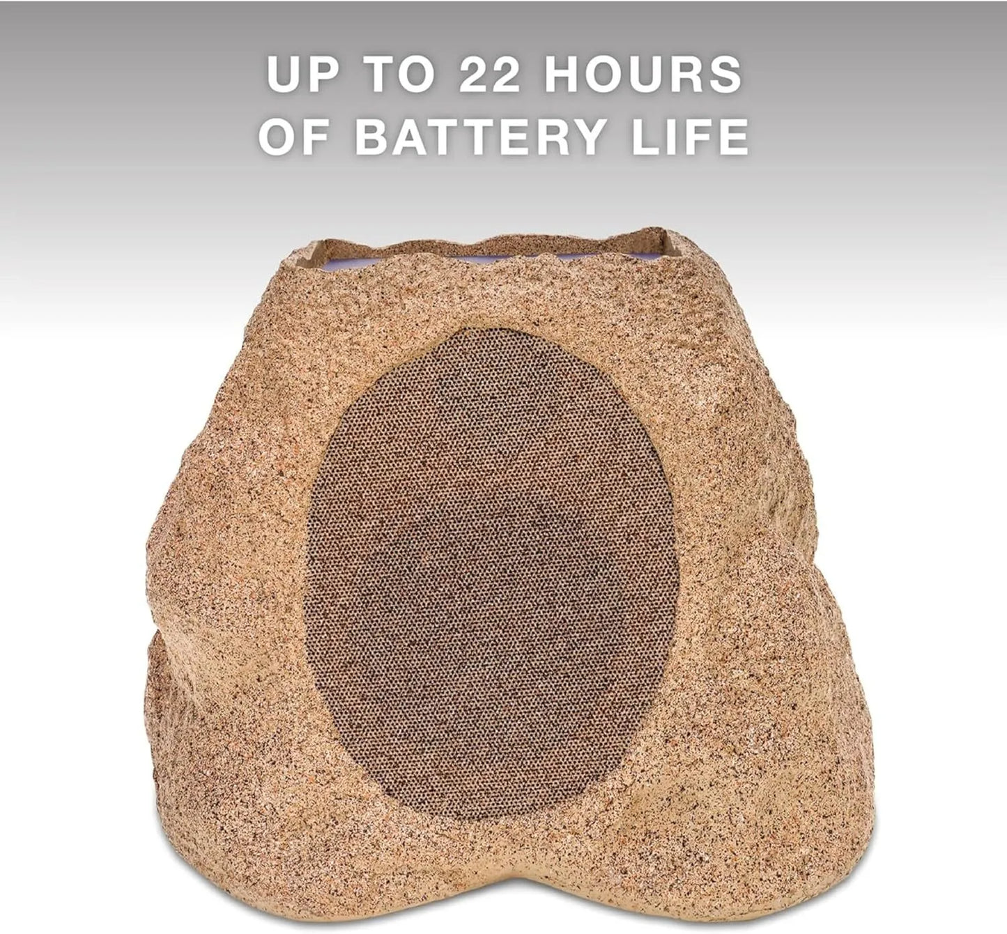 Faux Granite Wireless Outdoor Bluetooth Audio, IP65 Water and Dust Resistant