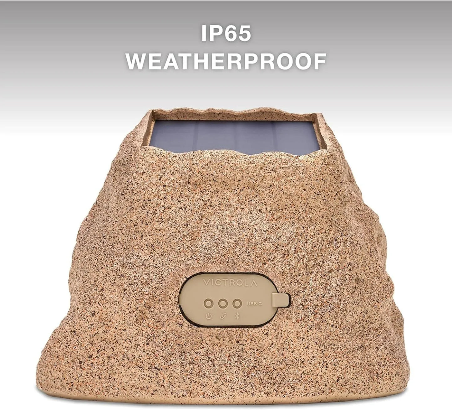 Faux Granite Wireless Outdoor Bluetooth Audio, IP65 Water and Dust Resistant