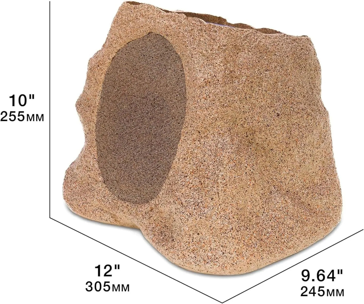Faux Granite Wireless Outdoor Bluetooth Audio, IP65 Water and Dust Resistant